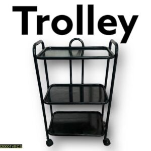 Trolley 3 Trey With Wheels Moving Trolley Side Table