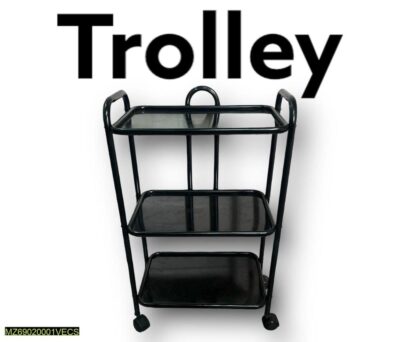 Trolley 3 Trey With Wheels Moving Trolley Side Table