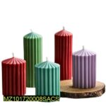 Wide Stripe Cylindrical Small Candles