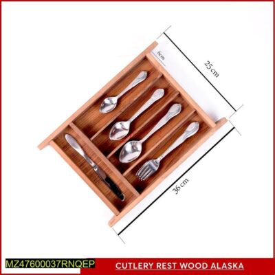 Wooden Cutlery Rest Tray