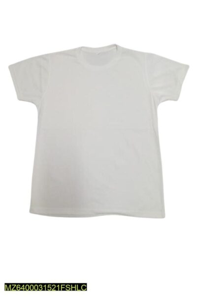 1 Pc Unisex Stitched Cotton Plain T-Shirt -Cool