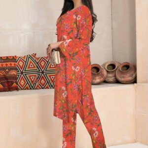 2 Pcs Women's Unstitched Dhanak Printed Suit