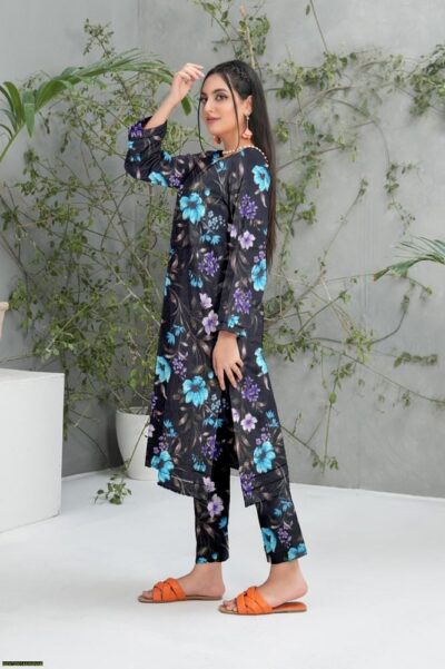 2 Pcs Women's Unstitched Dhanak Printed Suit