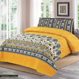 3 Pcs Cotton Bedsheet -Comfortable