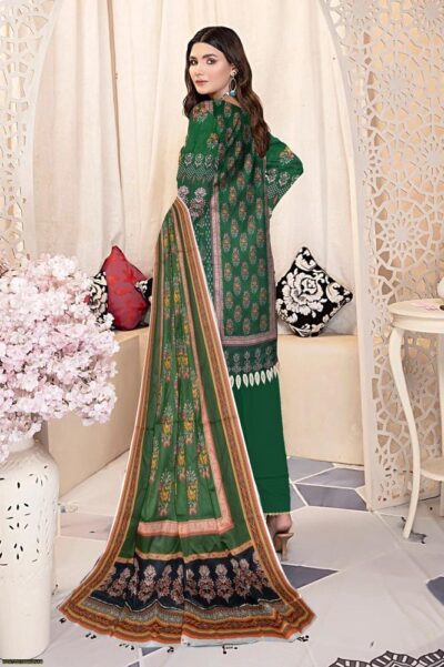 Amna. B Husn -E- Yousaf 3 Pcs Women's Unstitched Lawn Embroidered Suit