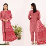 Amna.B-3 Pcs Women's Unstitched Lawn Printed Suit