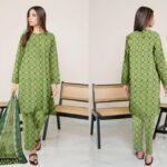 Amna.B-3 Pcs Women's Unstitched Lawn Printed Suit