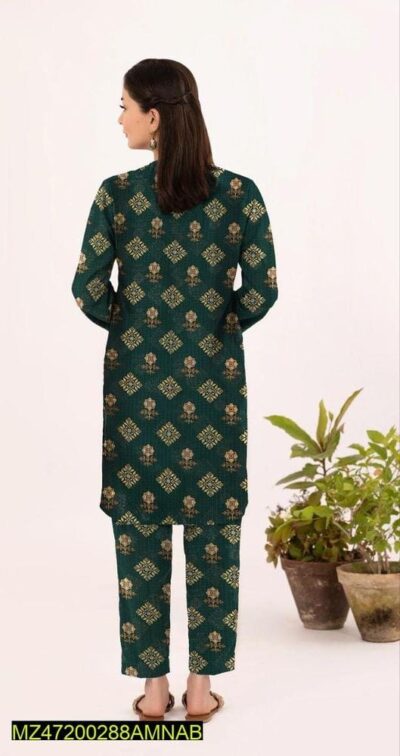 Amna.B-3 Pcs Women's Unstitched Lawn Printed Suit