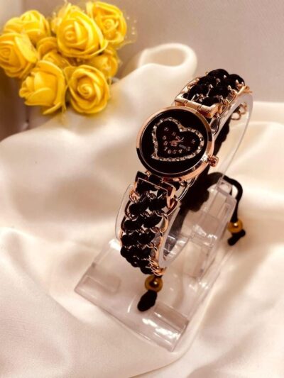 Bracelet Watch For Girls-Black