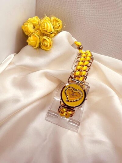 Bracelet Watch For Girls-Yellow