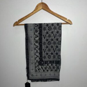 Lawn Printed Hijab-Black