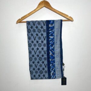 Lawn Printed Hijab-Blue