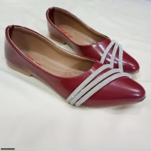 Maroon Stones Pumps