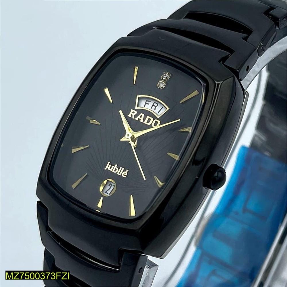 Men's Stainless Steel Analogue Watch-Black