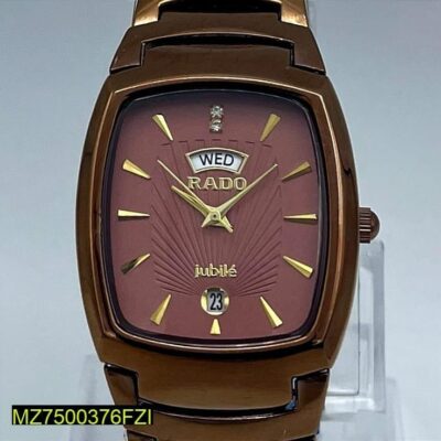 Men's Stainless Steel Analogue Watch-Brown