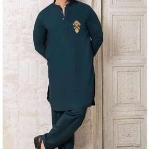 Men’s Stitched Wash And Wear Embroidered Kurta Shalwar