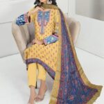 Tunzaib by Amna.B 3 Pcs Women's Unstitched Lawn Printed Suit