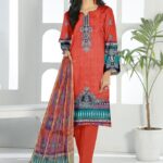 Tunzaib by Amna.B 3 Pcs Women's Unstitched Lawn Printed Suit