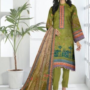 Tunzaib by Amna.B 3 Pcs Women's Unstitched Lawn Printed Suit