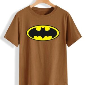 Unisex Cotton Printed T-Shirt - Light Brown