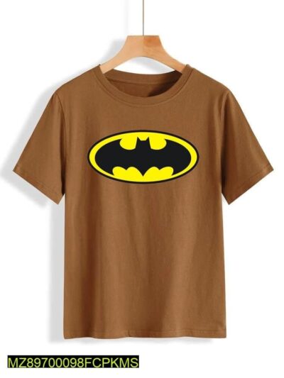 Unisex Cotton Printed T-Shirt - Light Brown