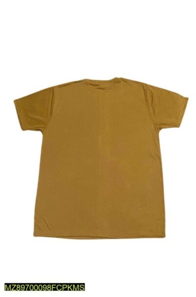 Unisex Cotton Printed T-Shirt - Light Brown