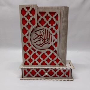 Wooden Engraved Quran Box - Set Of 2