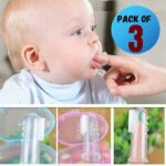 Newborn Baby Finger Shaped Toothbrush, Pack of 3