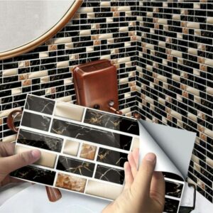 100 Pcs Self Adhesive Wall Tile Sticker