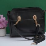 Women's PU Leather Plain Hand Bag