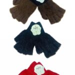 Wool Fingerless Gloves, Pack Of 3