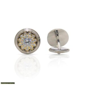 Men's Cufflinks - Cufflers Limited Edition Round-CU-5003, Silver