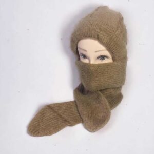 The Wool Cap - Women's Winter Accessory with Muffler