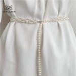 Women's Pearl Waist Belt, Silver Buckle